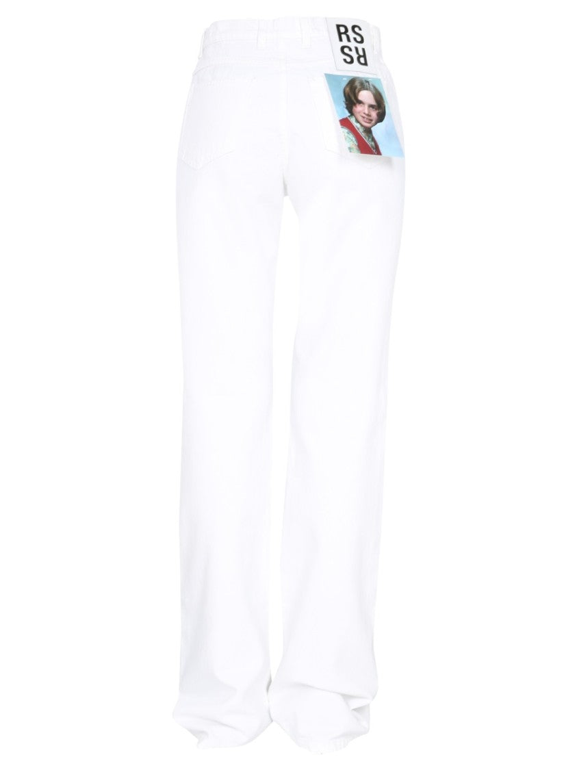 High-Waist Flared Jeans With Five-Pocket Design