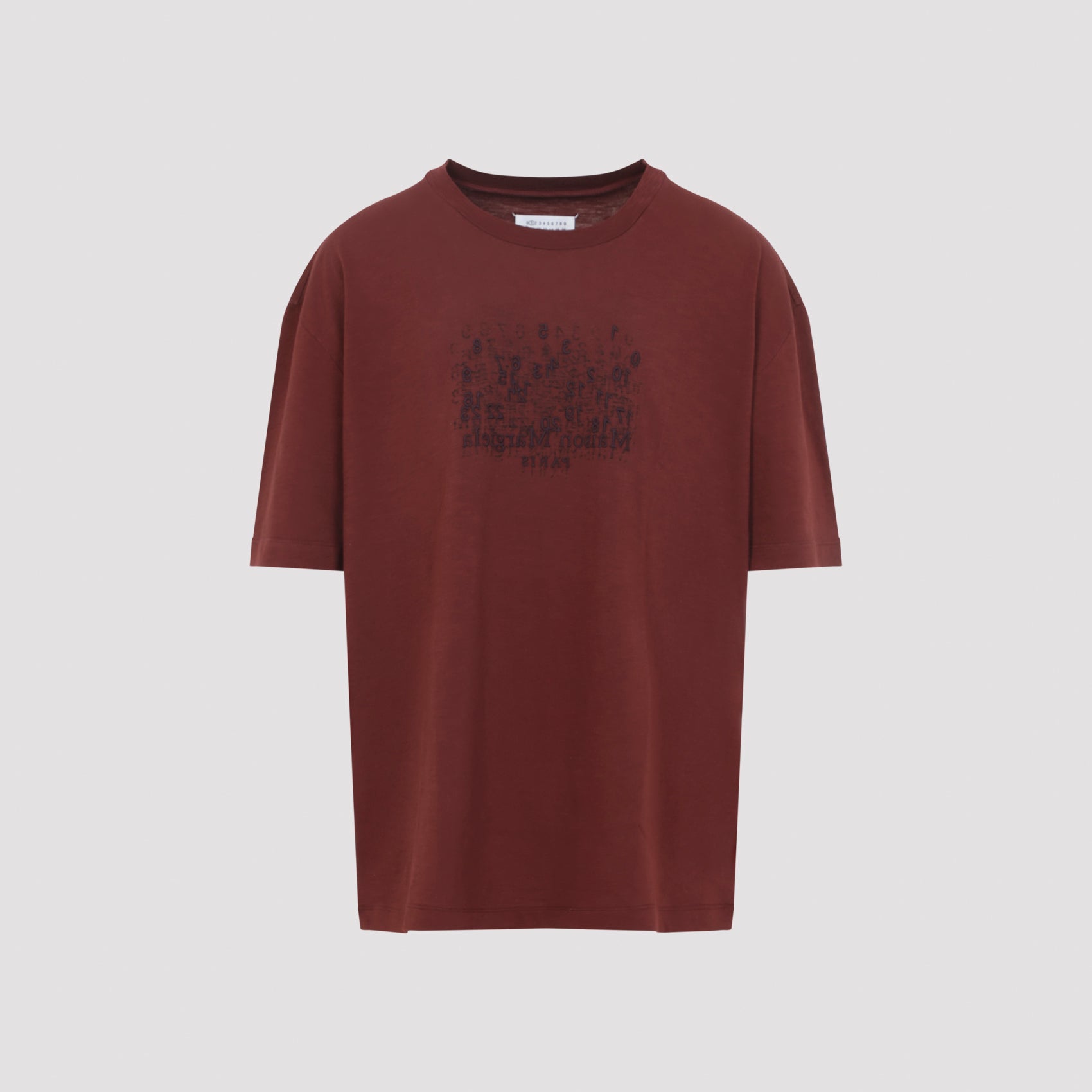 Dark Brick Red Cotton T-Shirt