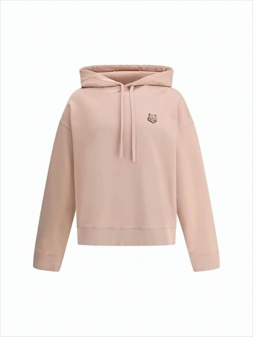 Cropped Blush Hoodie with Drawstring