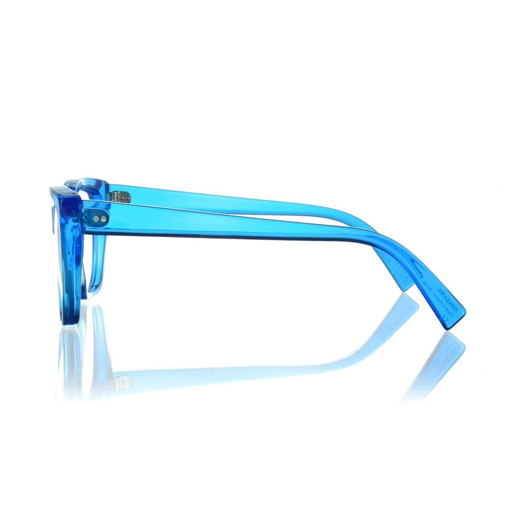 Ellis Rectangular Blue Acrylic Sunglasses
