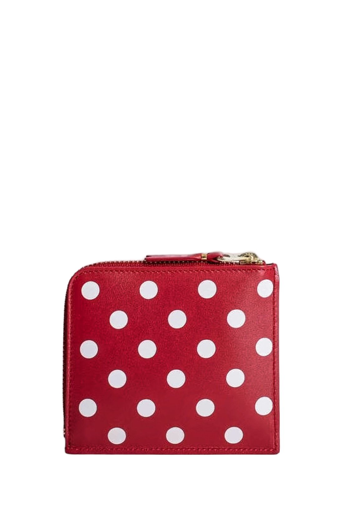 Compact Red Leather Wallet