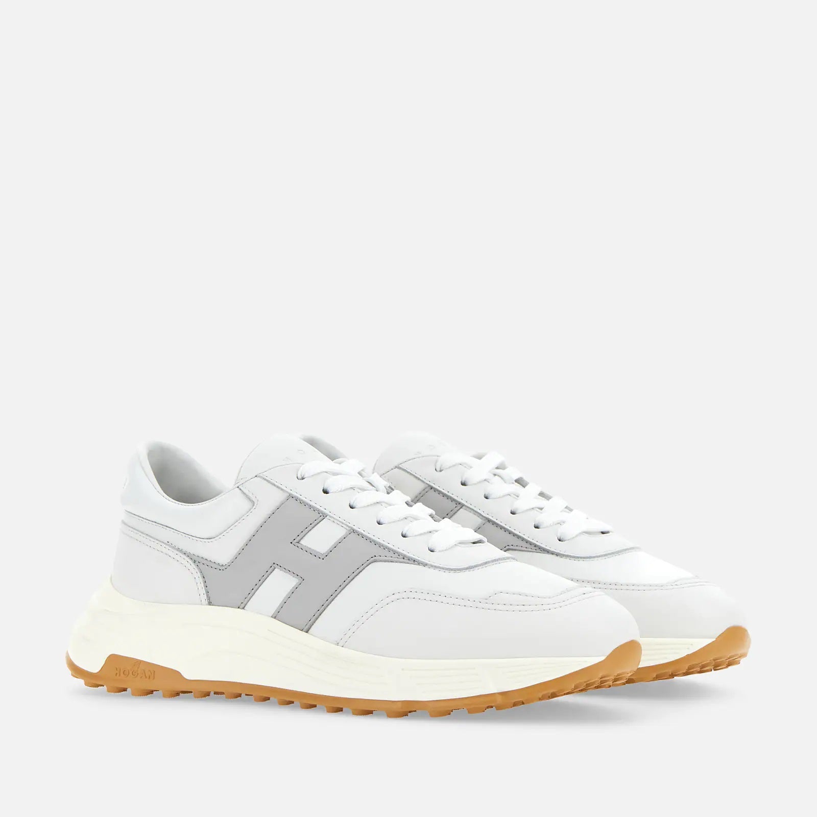 Hyperlight Allacciato H Sneakers in White Grey