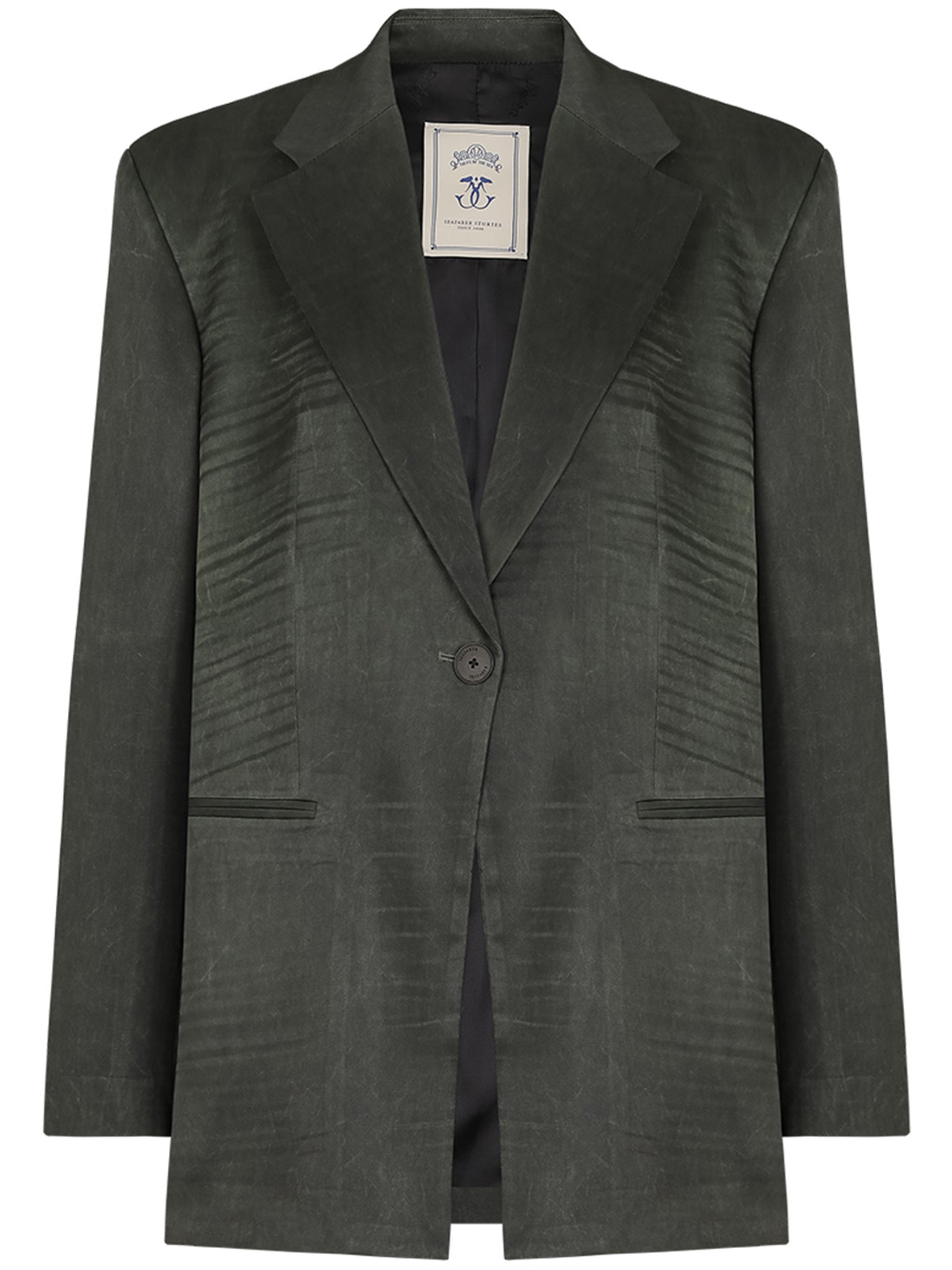 Green Astro Structured Blazer