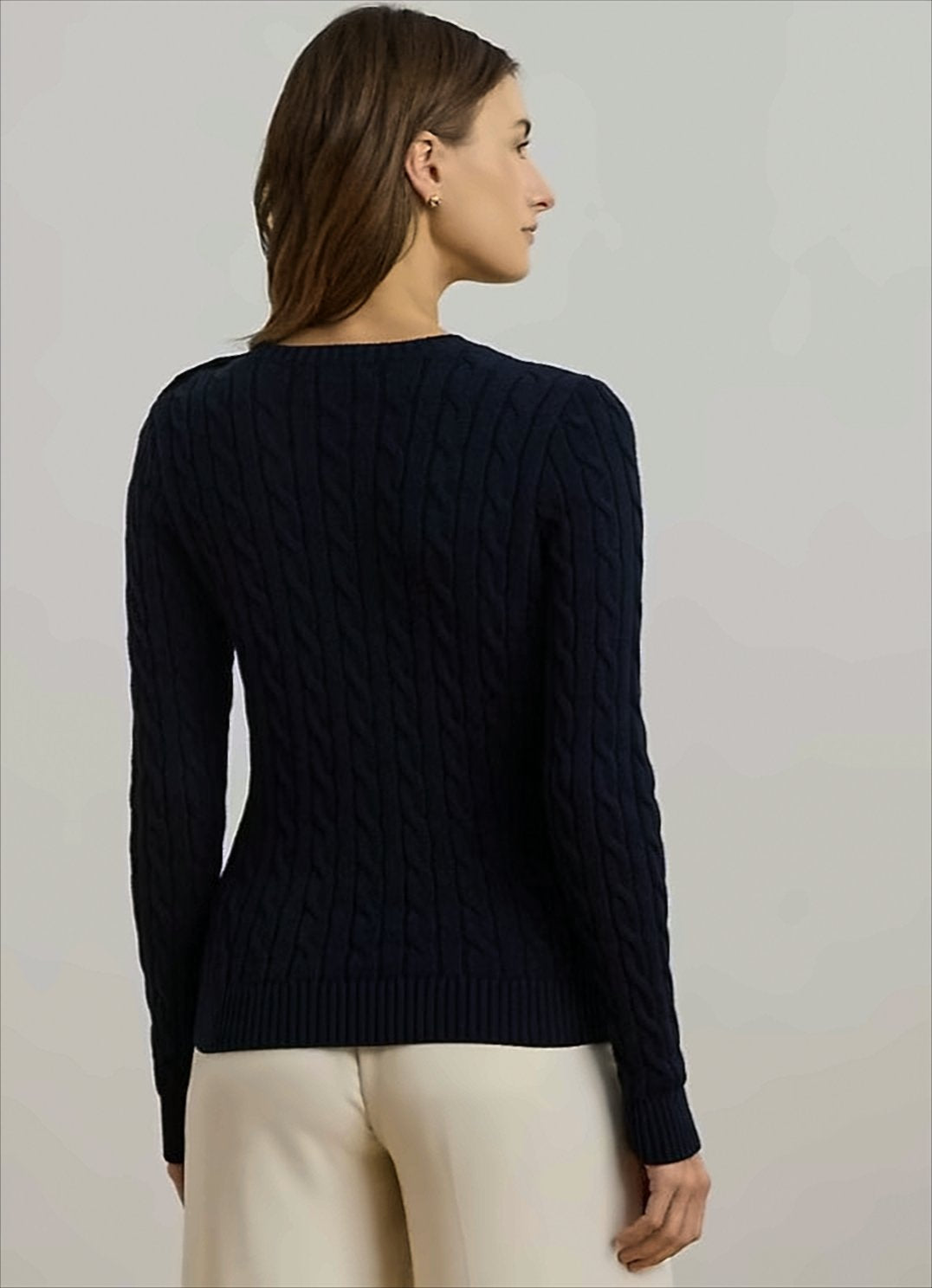 Cable Knit Cotton Sweater