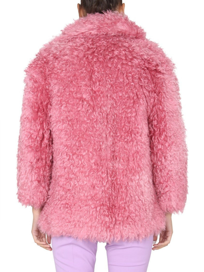 Mid-Length Mohair Coat