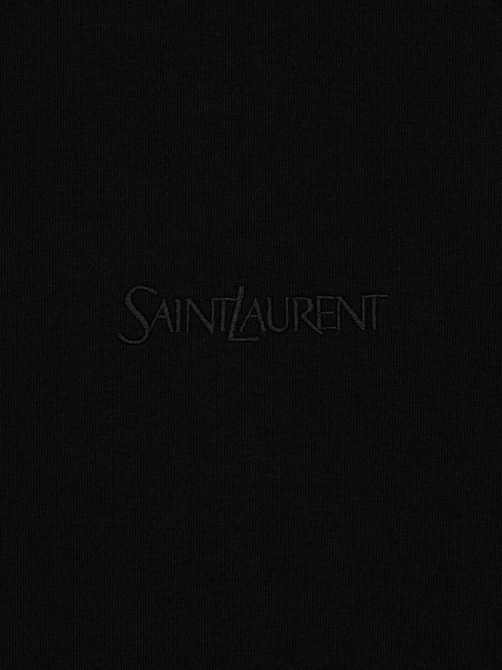 Black Short-Sleeve Tonal Logo T-Shirt