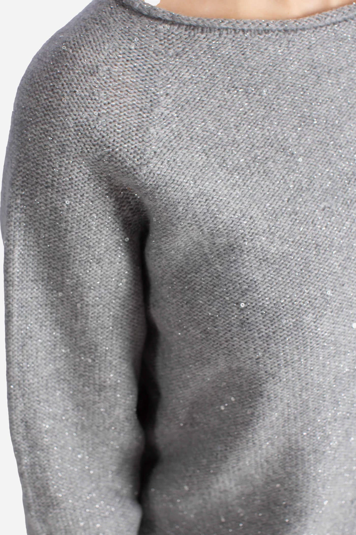 Knit Sweater With Subtle Sequin Detailing