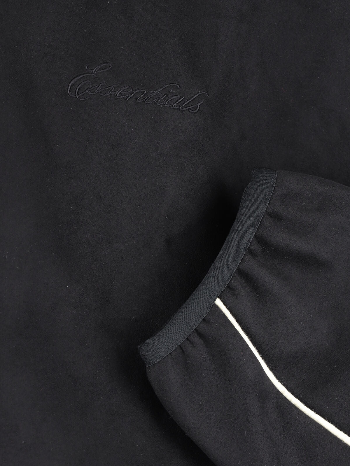 Black High-Collar Minimalist Zip-Up Jacket