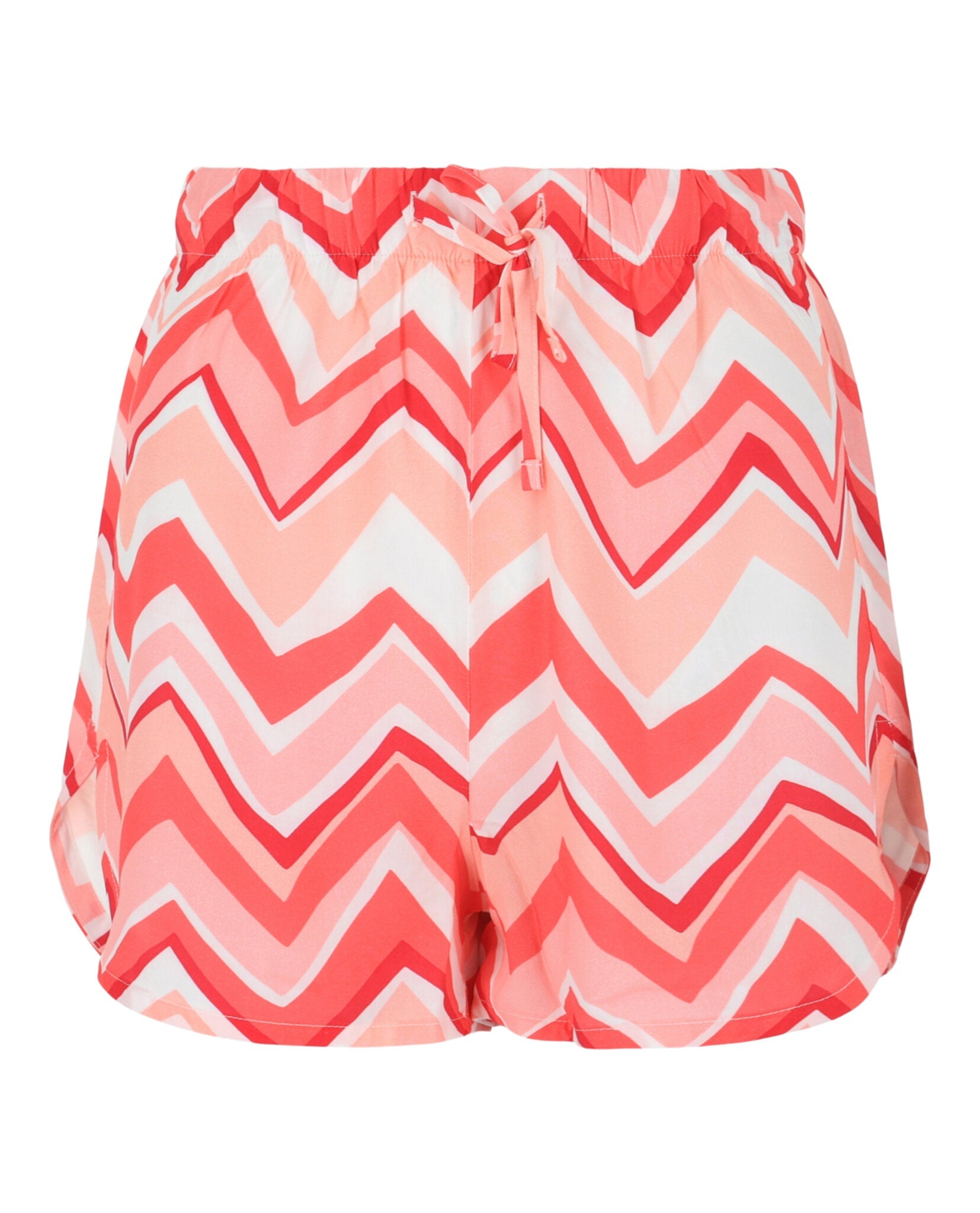 Striped Dolphin Hem Shorts