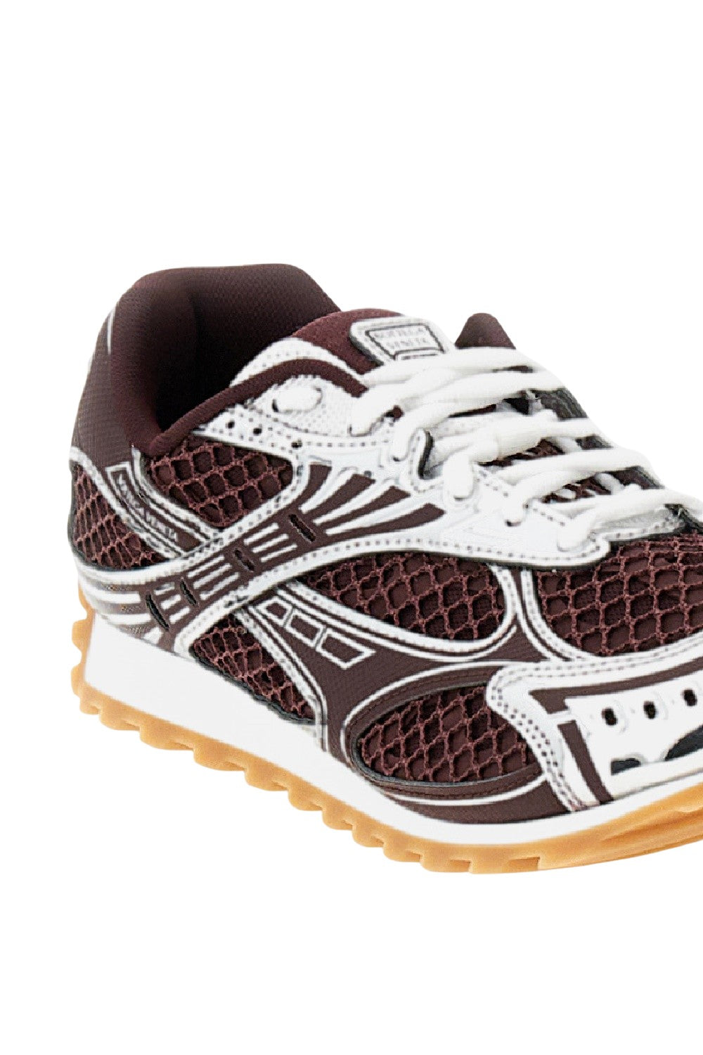 Red Silver Orbit Technical Fabric Sneakers