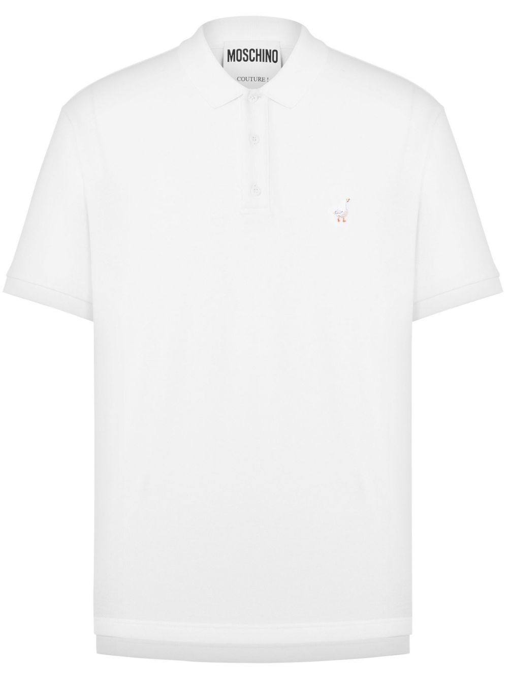 White Cotton Polo Shirt