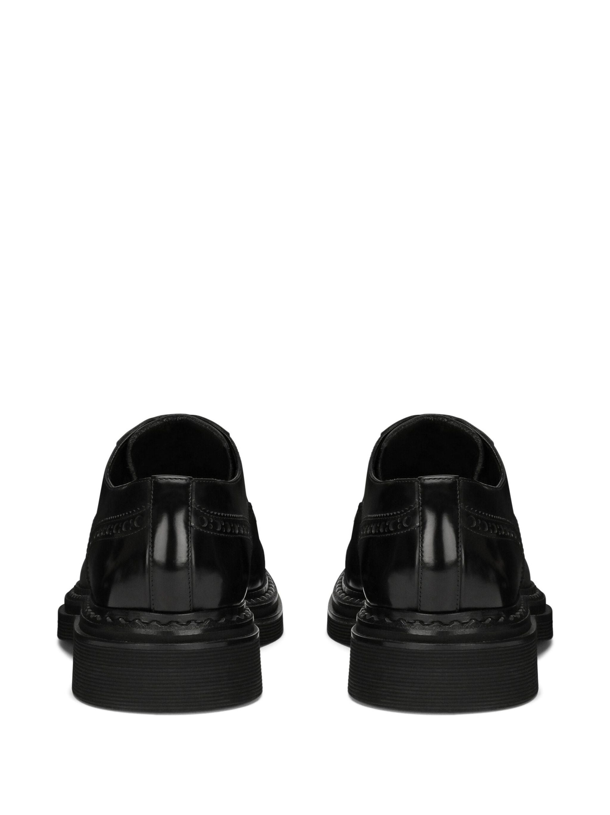 Day Classic Black Polished Leather Oxfords