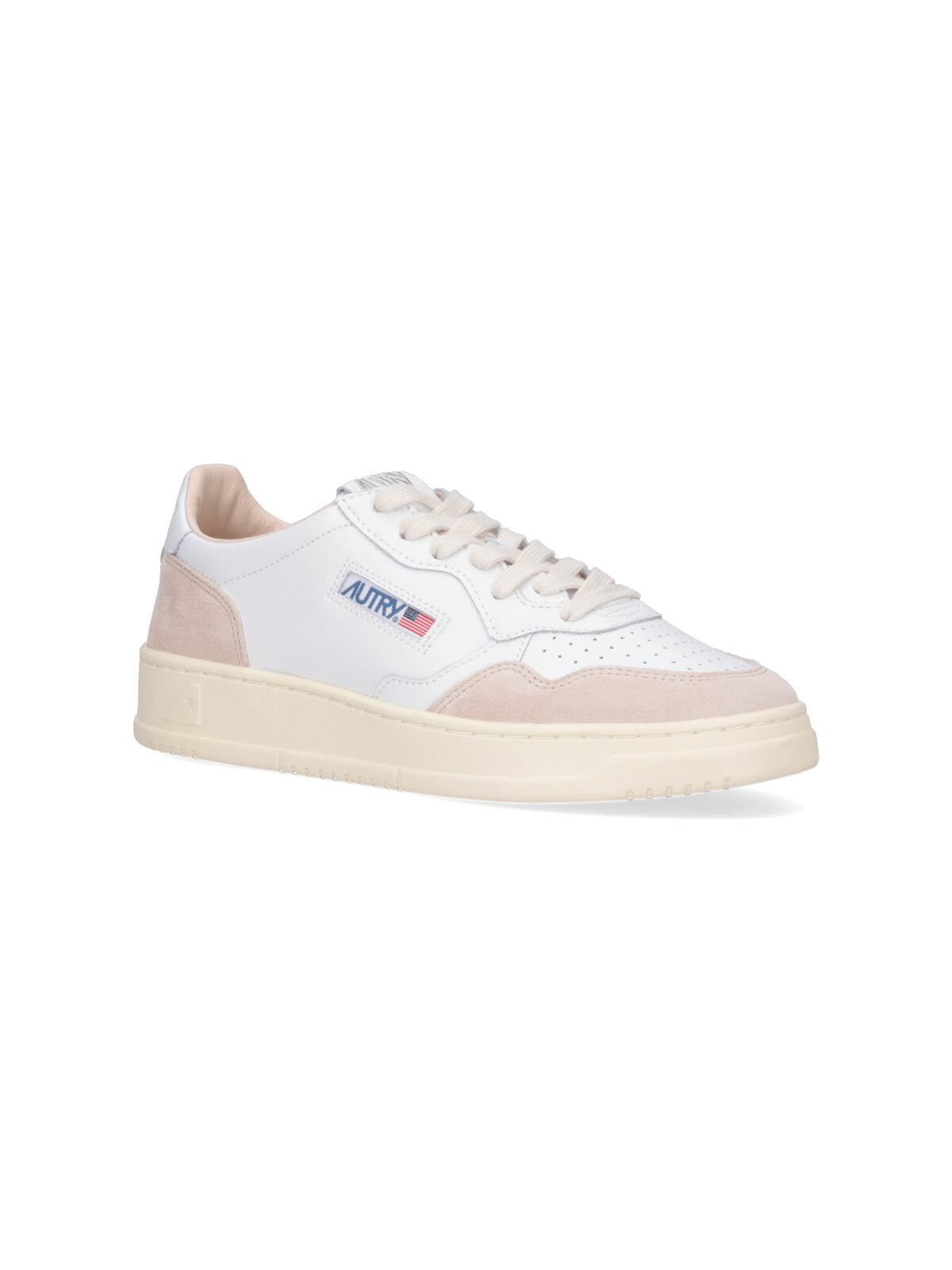 Low-Top Sneakers With Suede Accents And Logo Detailing