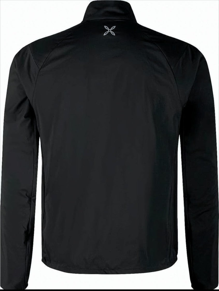 Lightweight High Collar Black Jacket With Minimalist Design