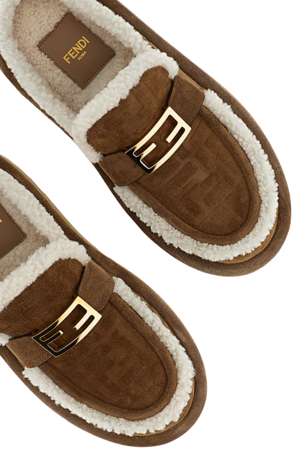 Suede And Shearling Sabot