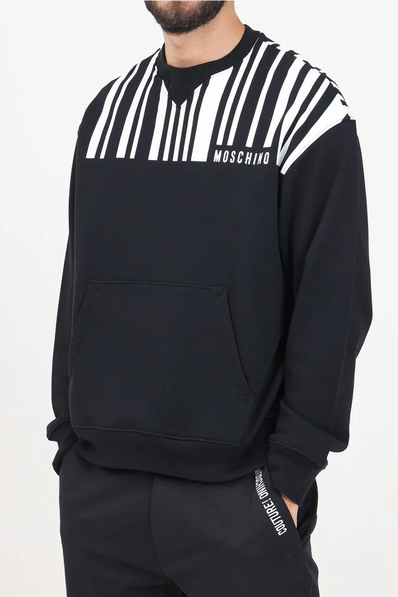 Classic Black Cotton Sweatshirt