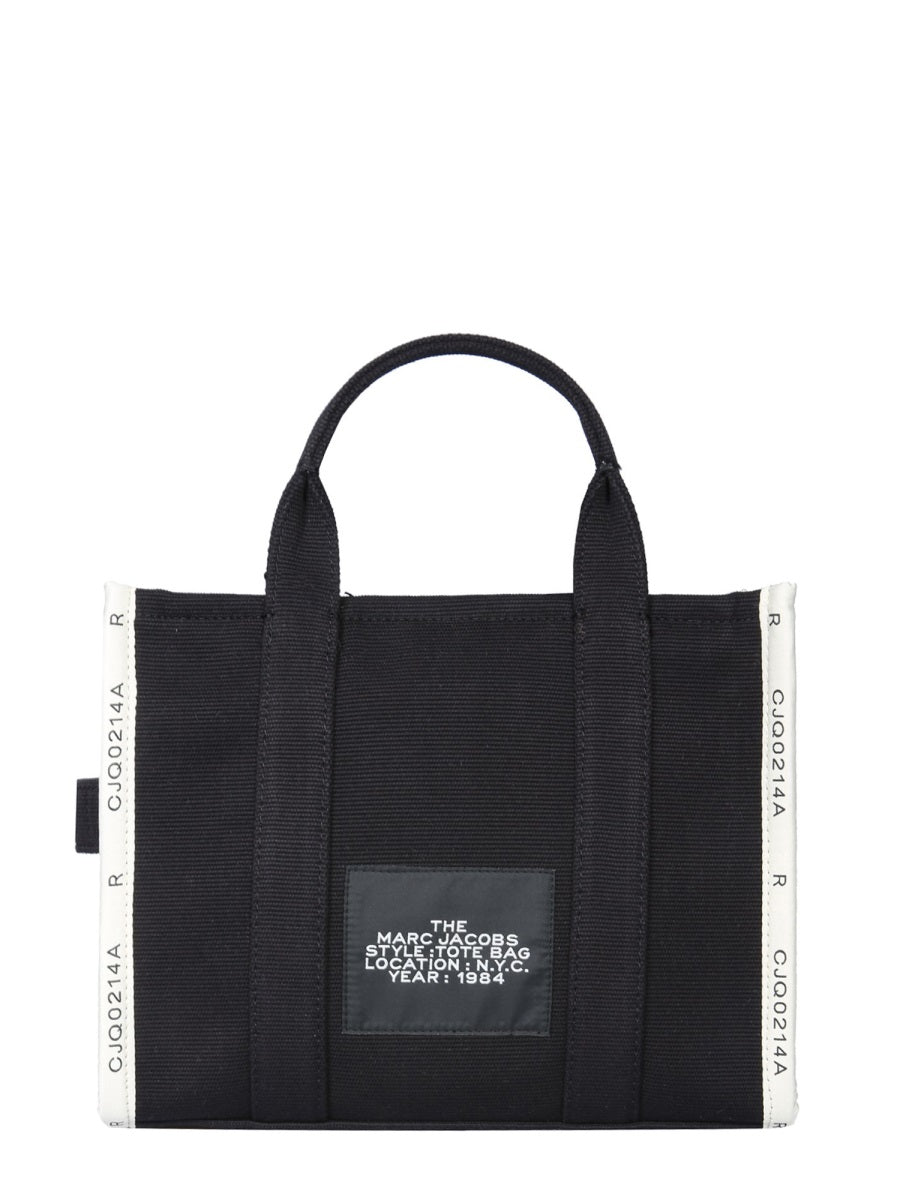 Black and White Medium Fabric Tote Bag