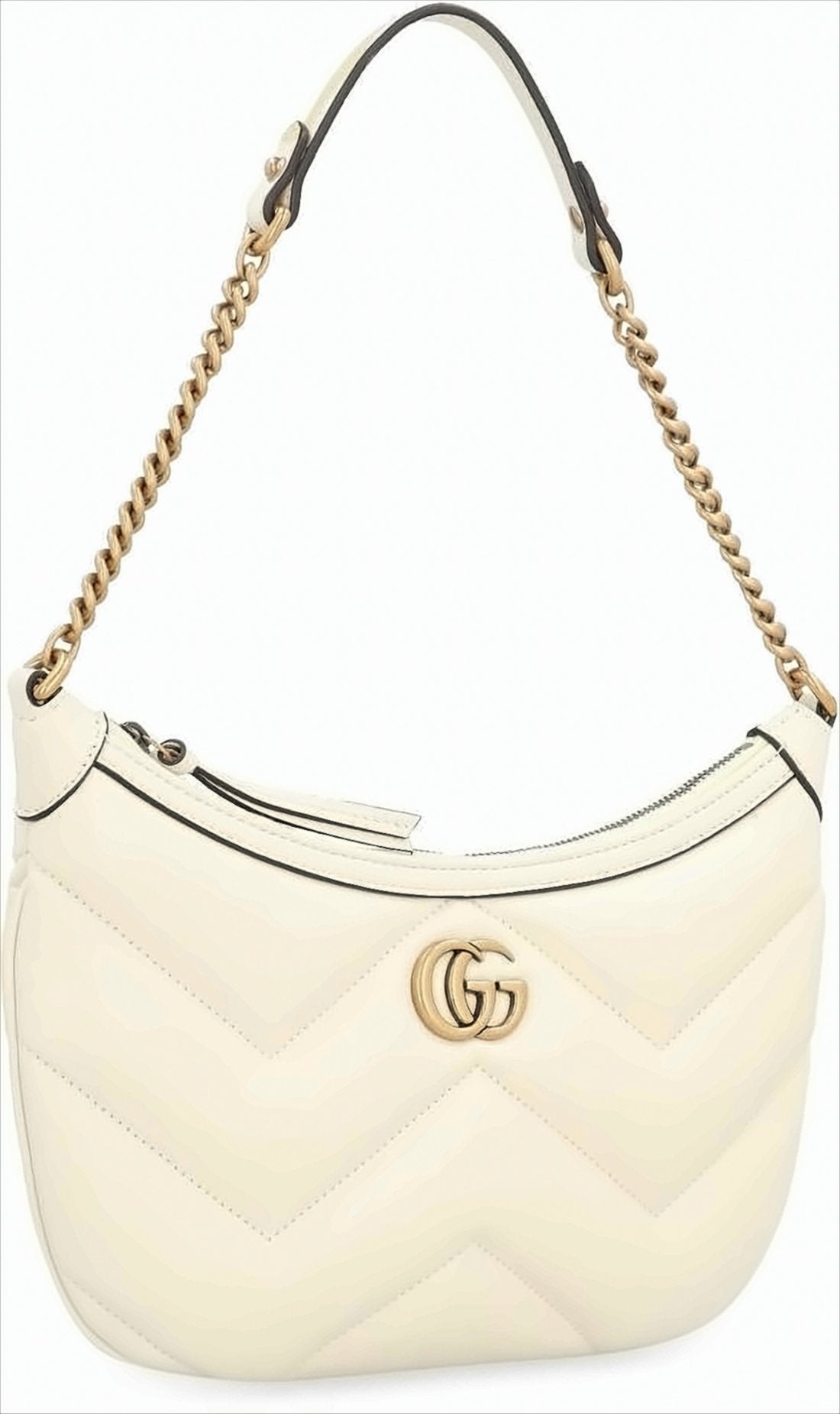 Chevron Quilted Leather Shoulder Bag