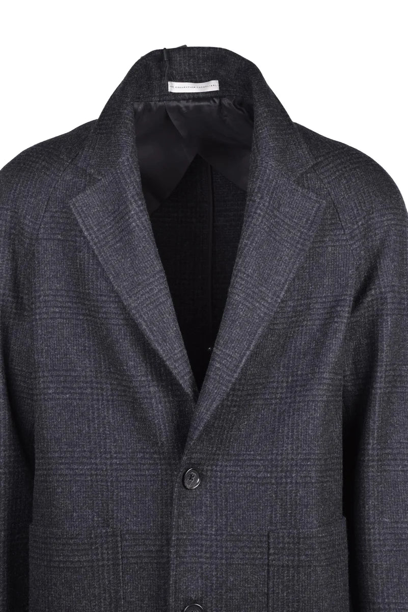 Tailored Grey Virgin Wool Coat