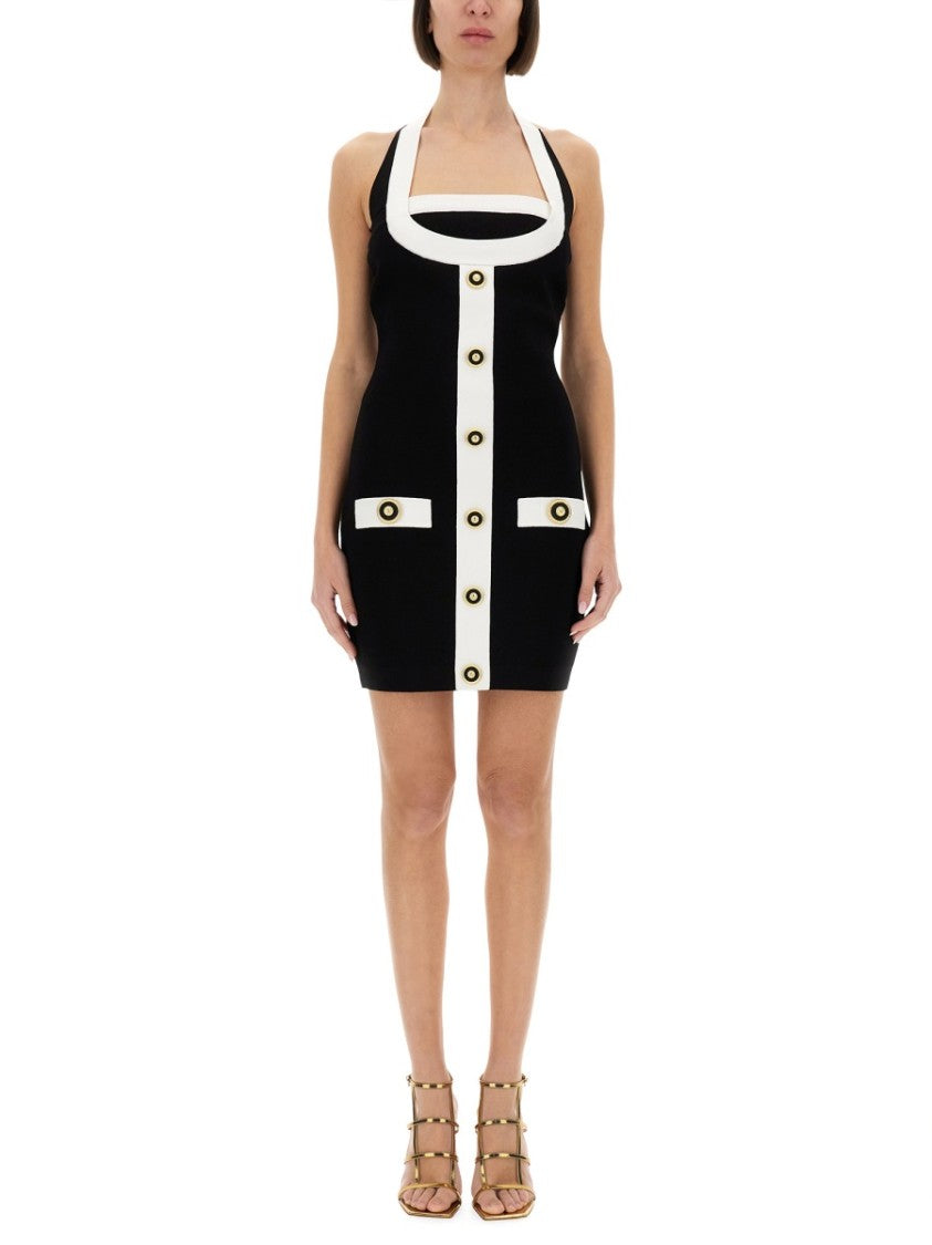 Two-Tone Dress With Open Back
