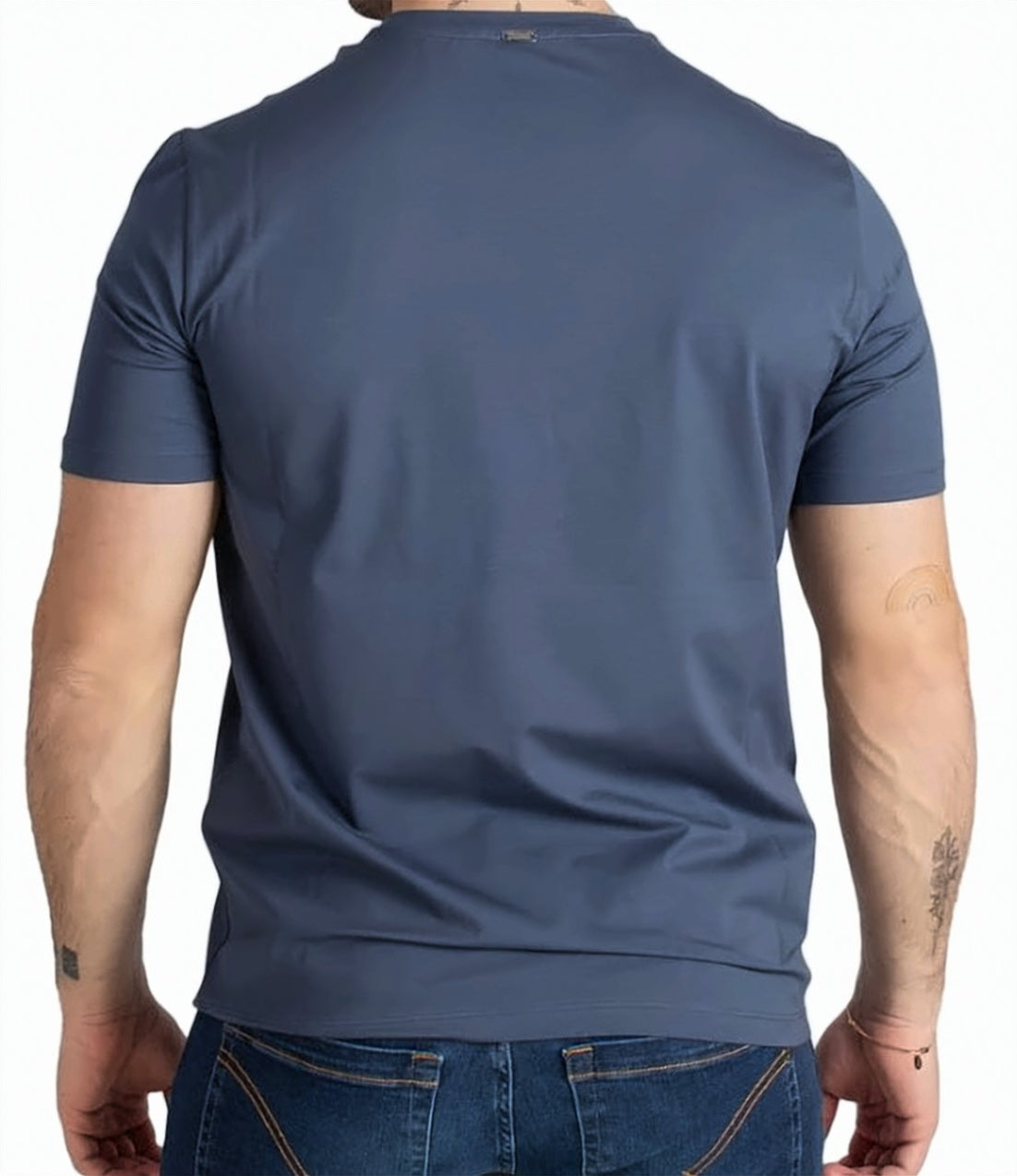 Light Blue Crewneck Cotton T Shirt