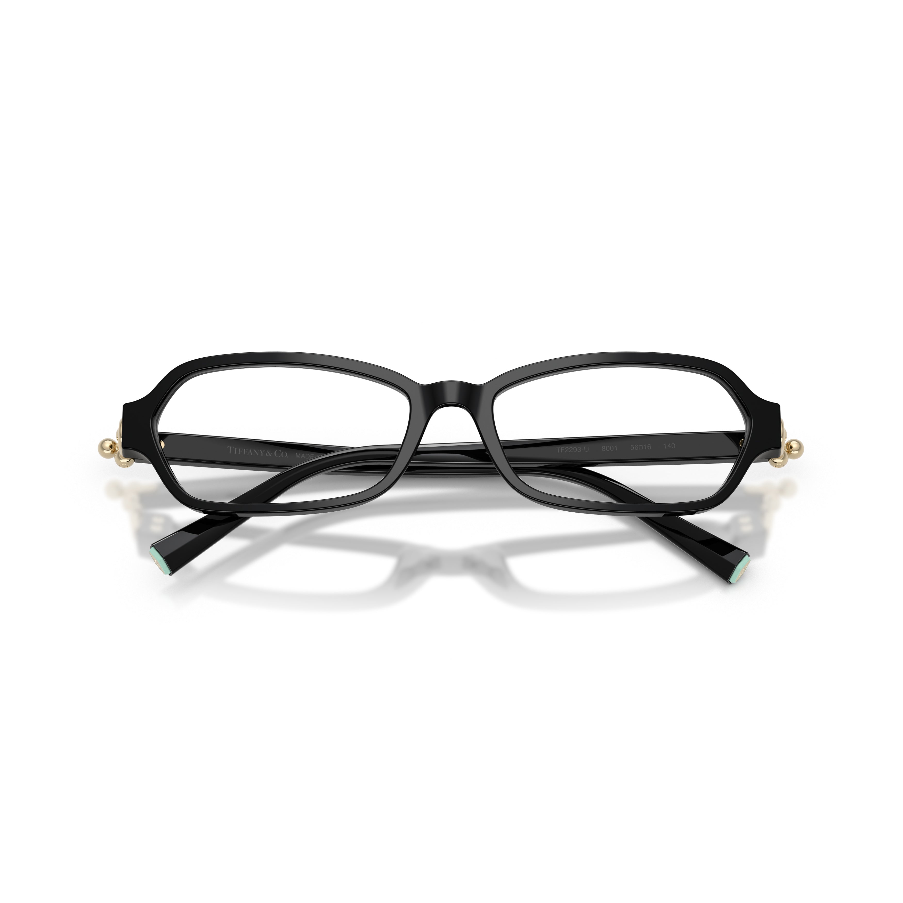 0tf2293u Rectangular Black Acetate Eyeglasses