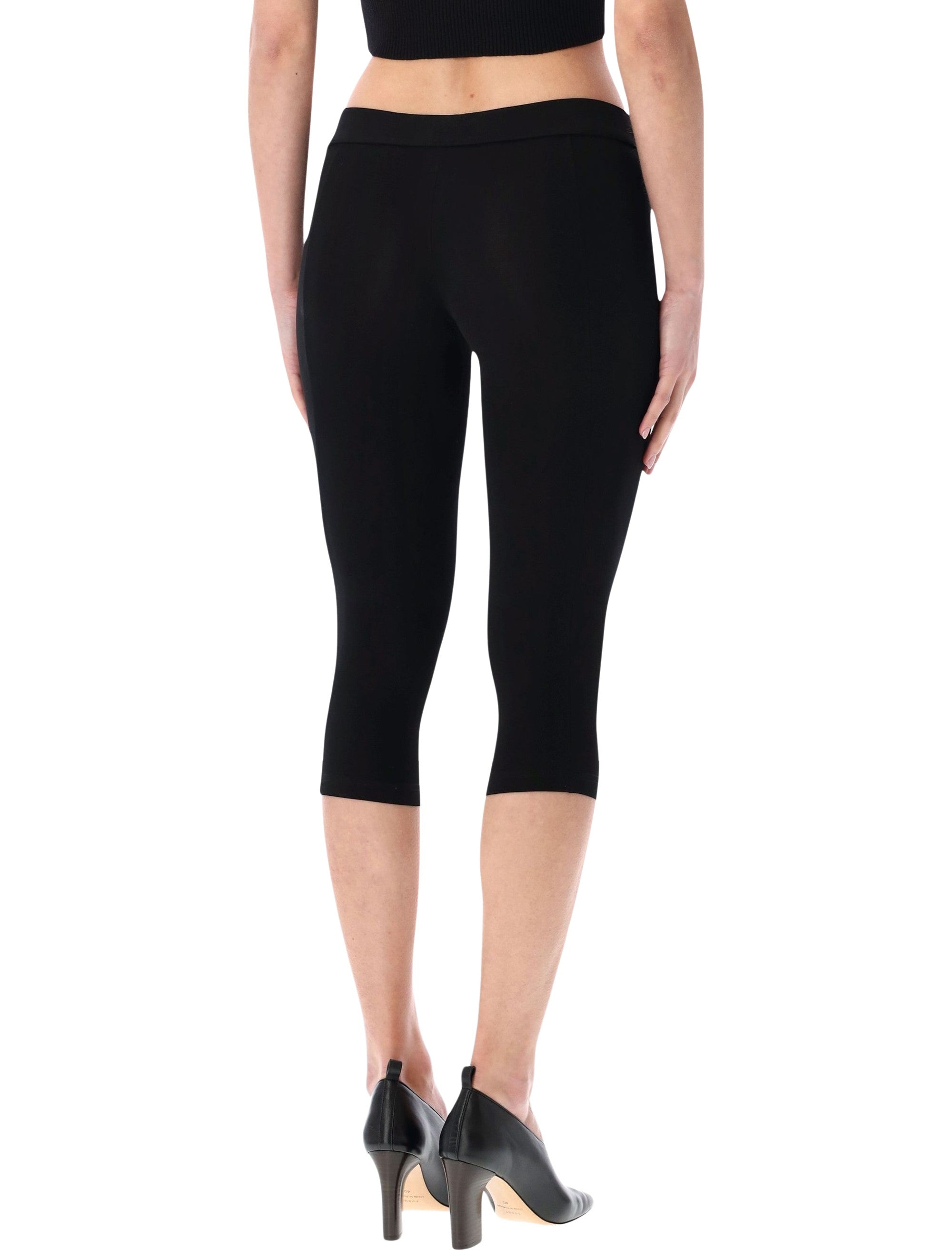 Mid-Rise Capri Pants in Soft Stretch Fabric