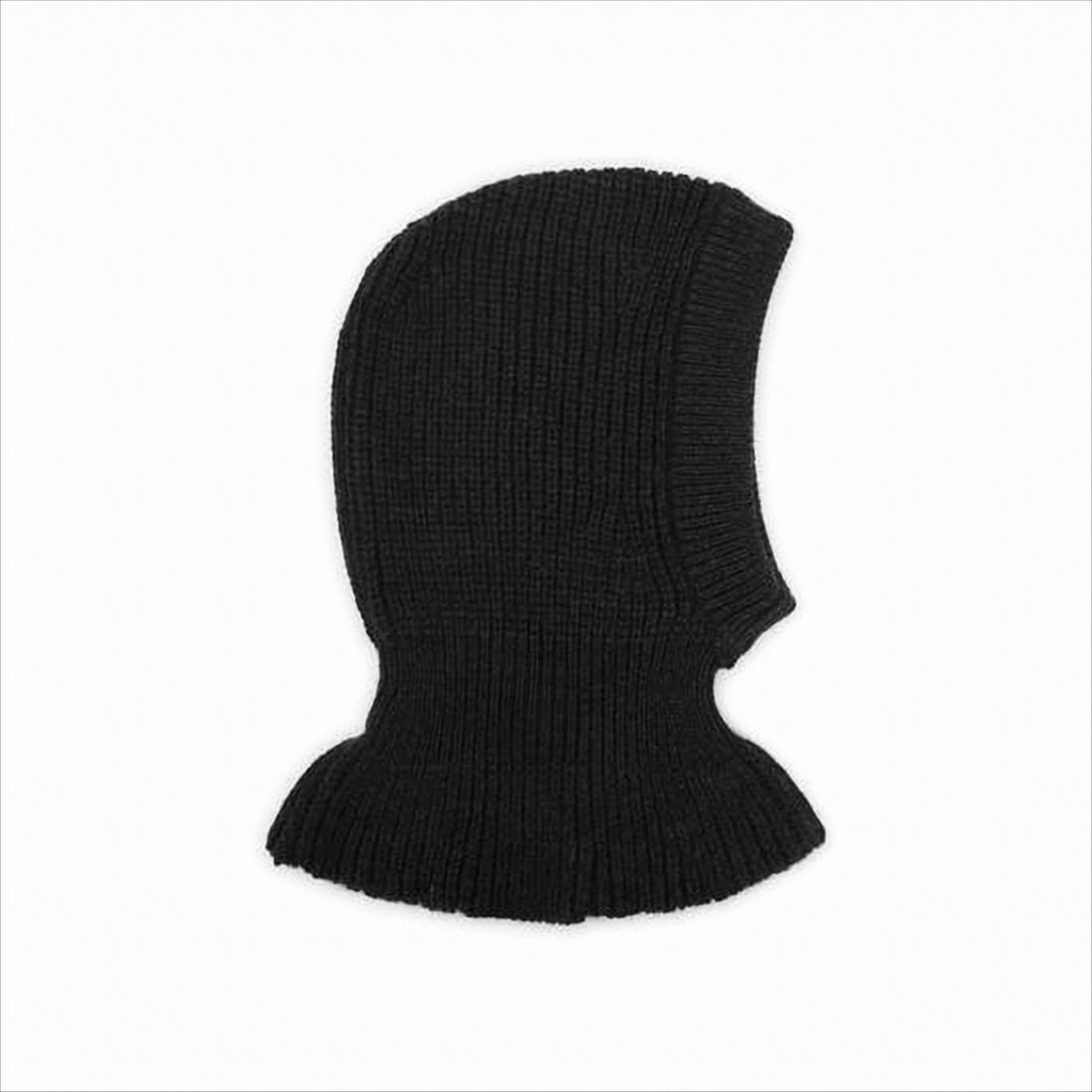 Ribbed Balaclava Hood in Brown