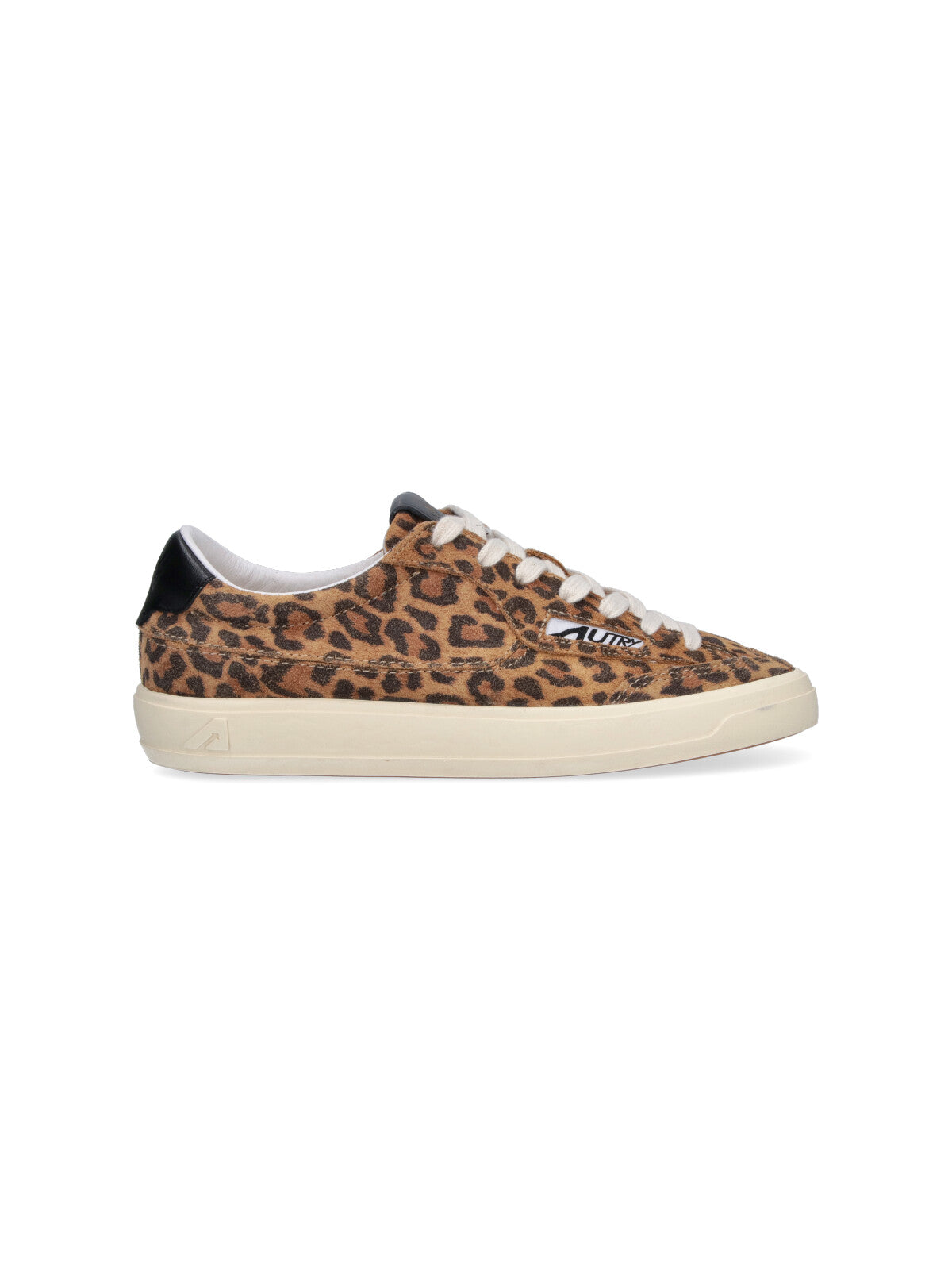 Brown Windscape Animal Print Low-Top Sneakers