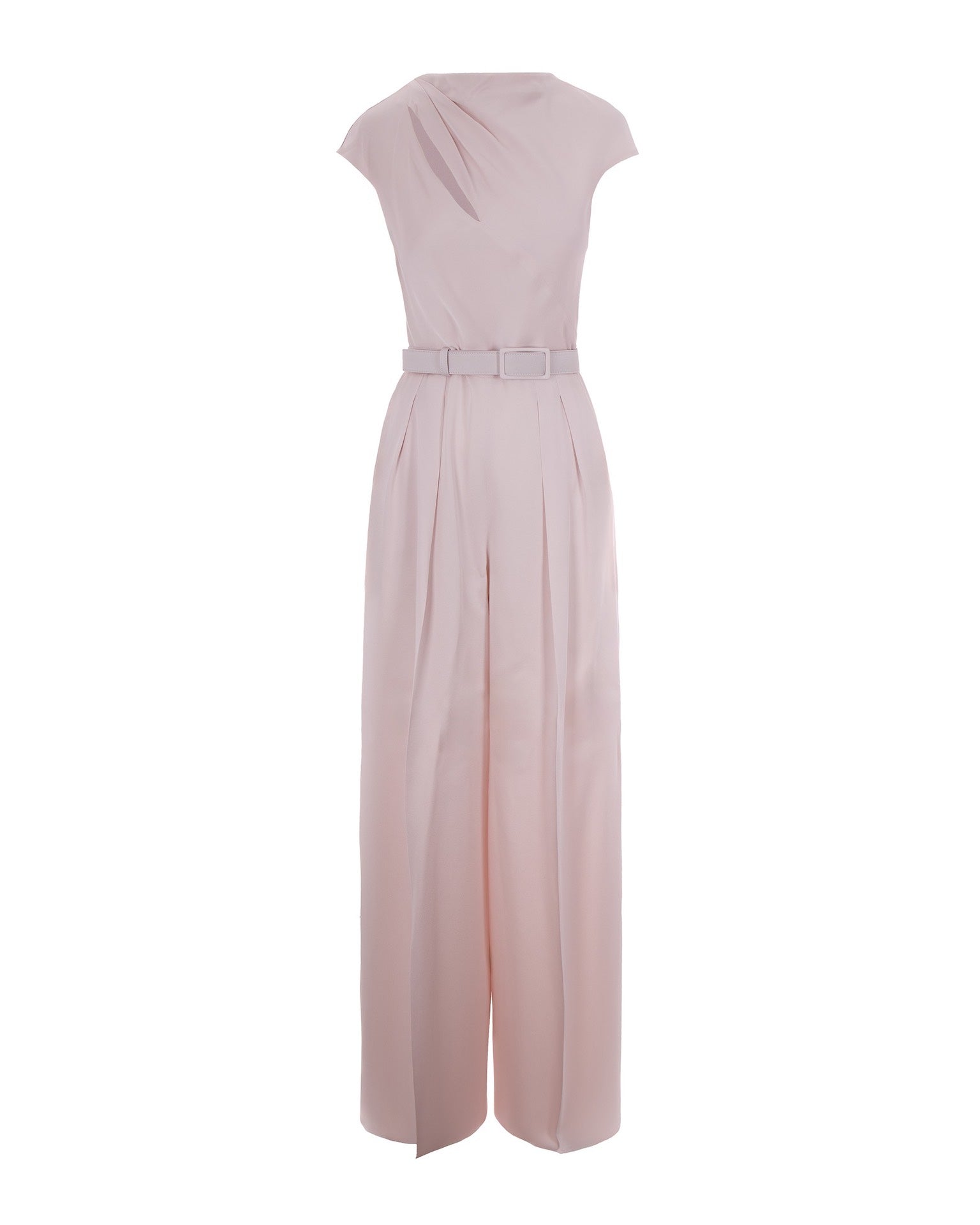 Pink Envers Satin Jumpsuit