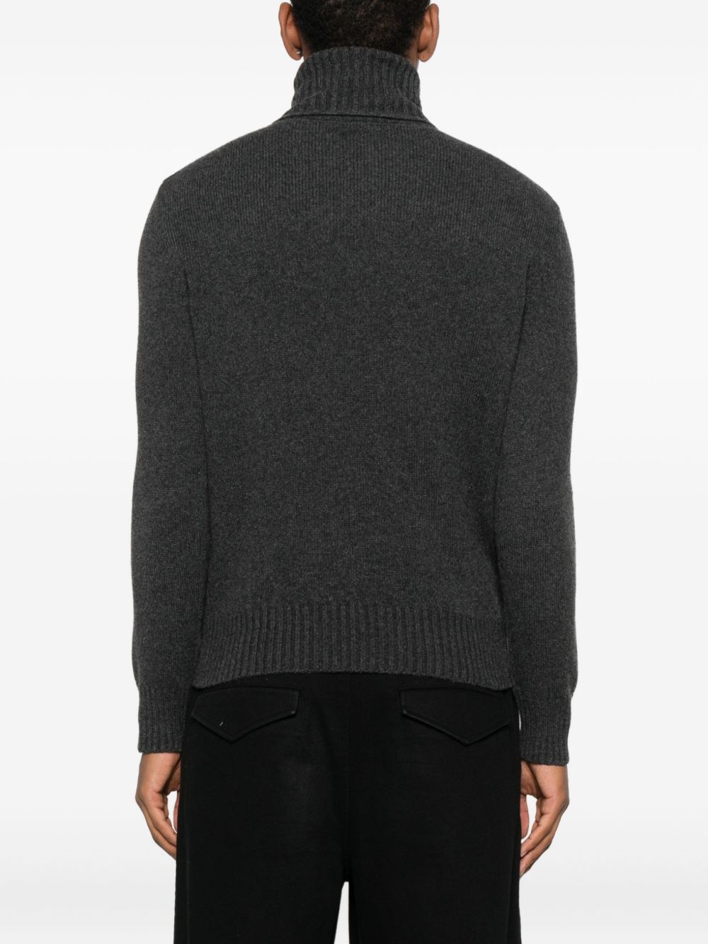 Dark Grey Turtleneck Sweater