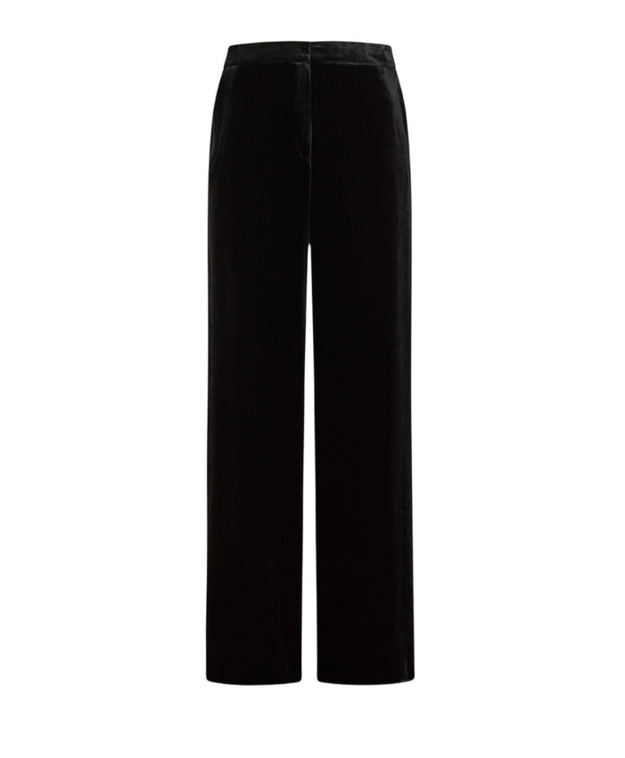 High-Waisted Straight-Leg Trousers With Minimalist Design