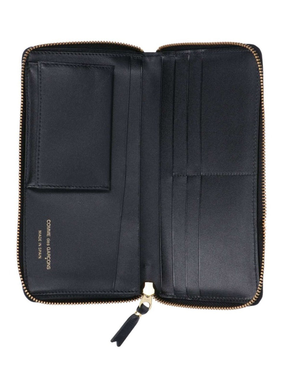 Polka Dot Zip Wallet – Black
