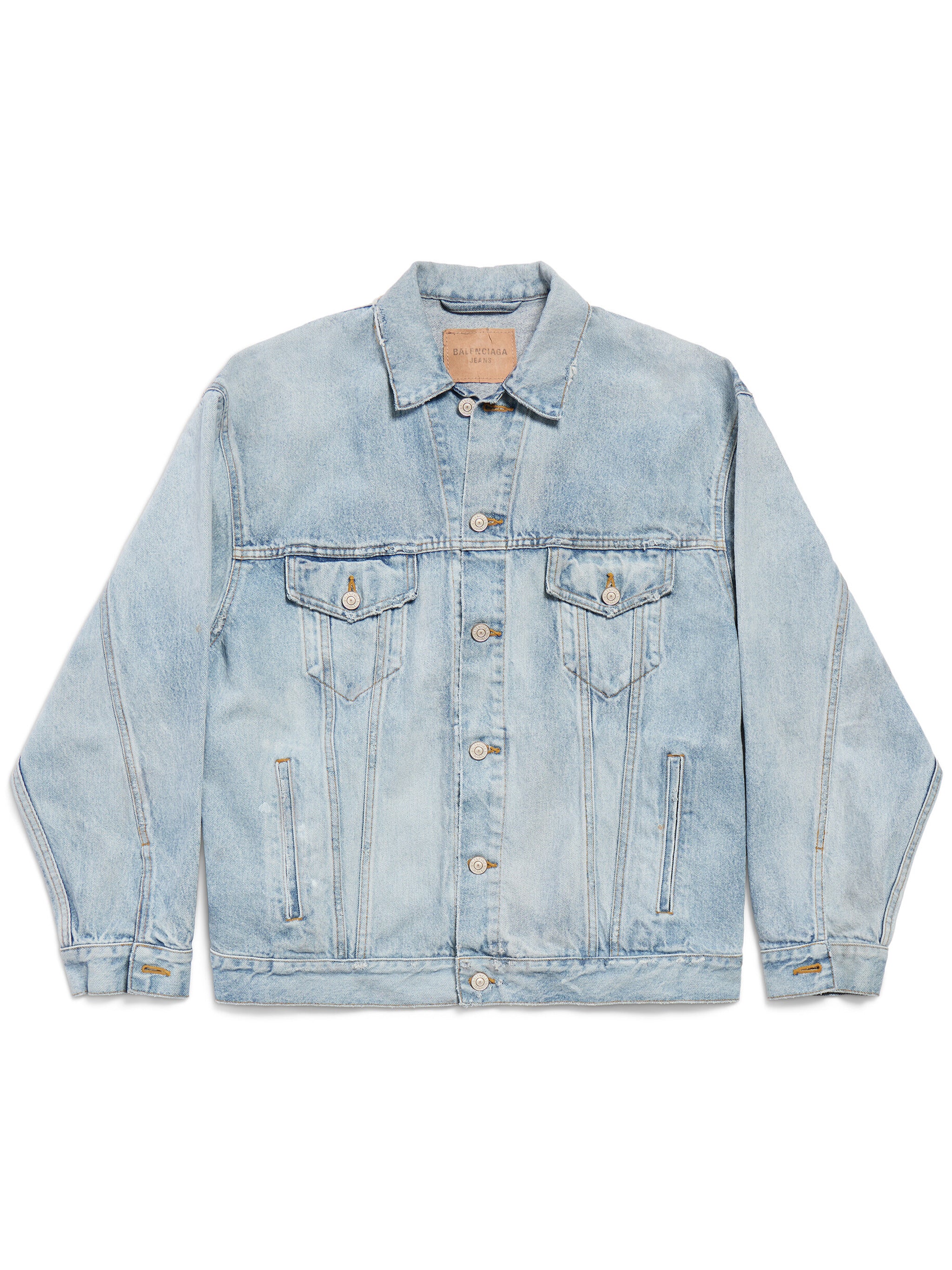 Light Wash Regular Back Patch Jacket