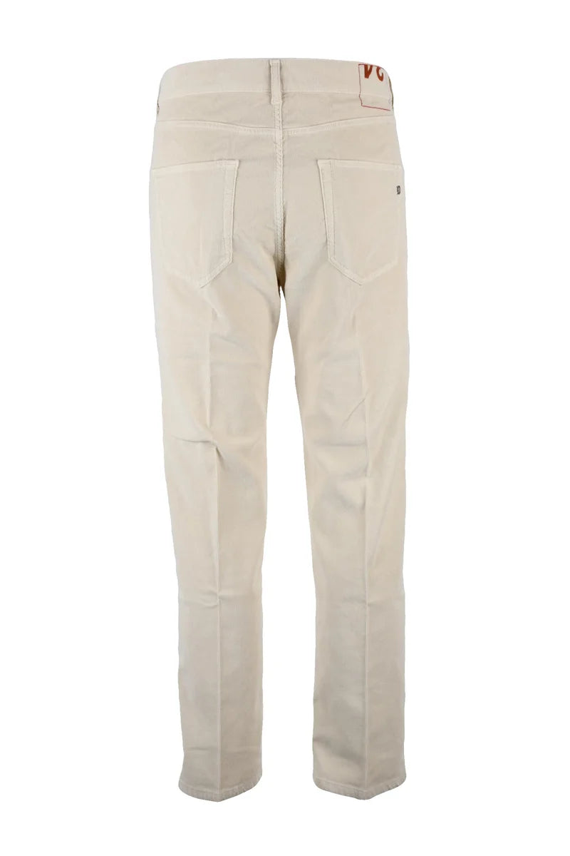 Ivan Velvet Trousers - White