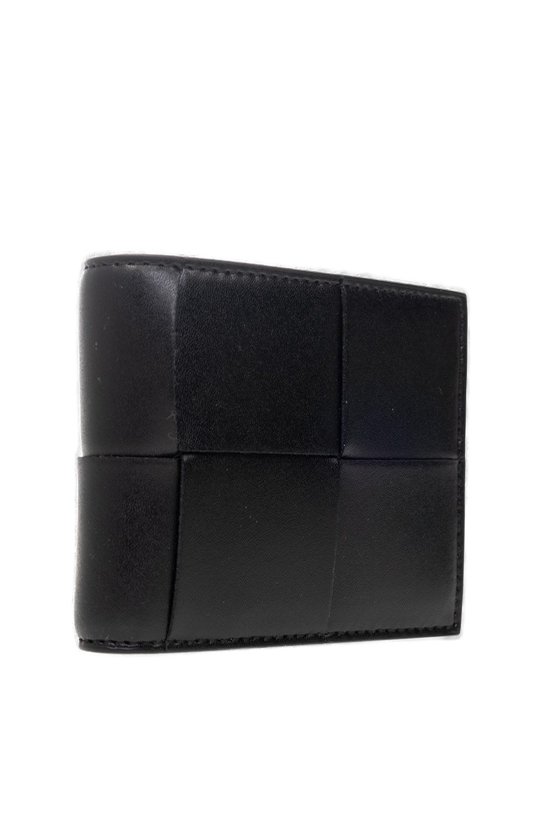 Compact Woven Calf Leather Bottega Veneta Wallet
