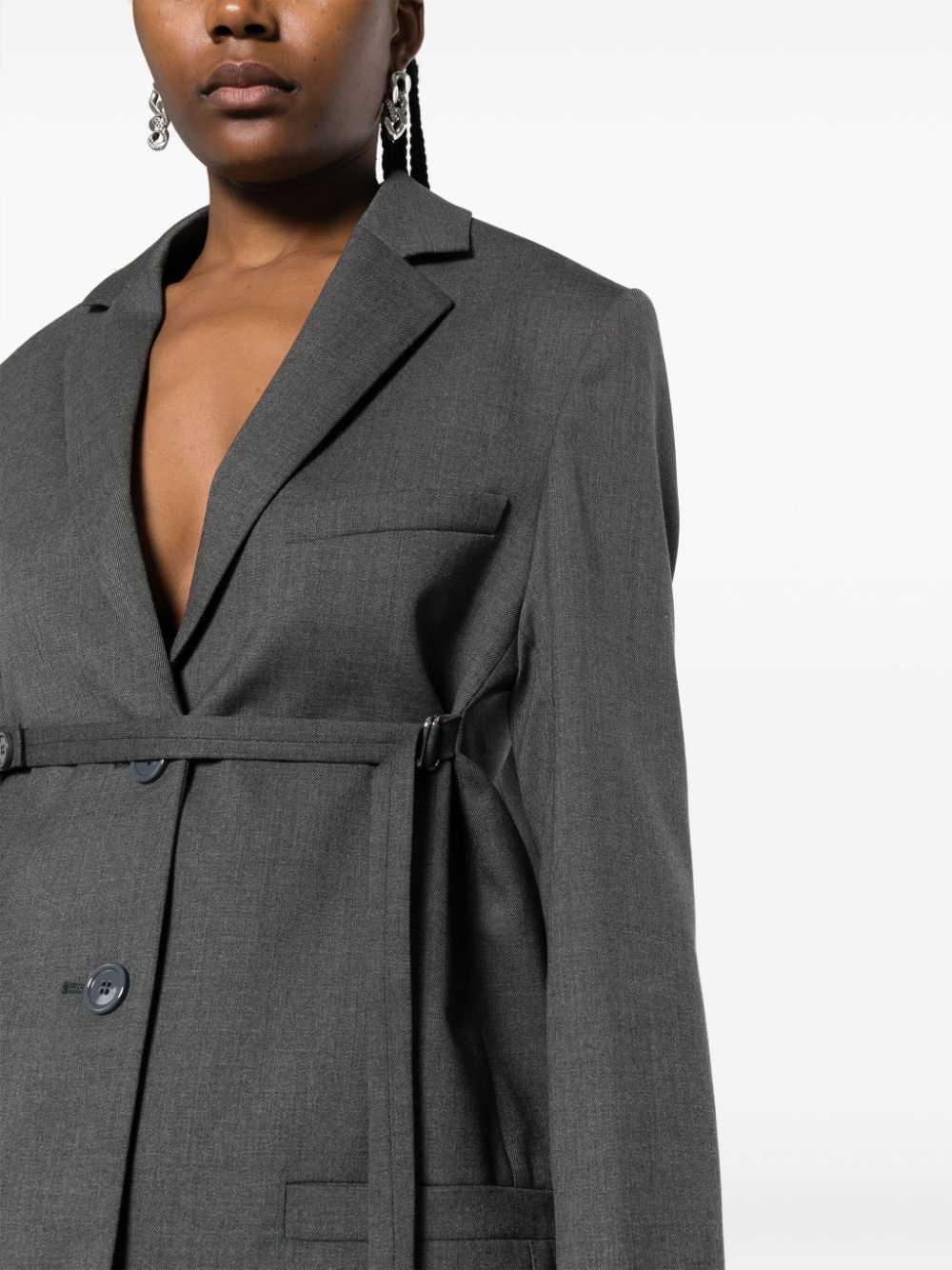 Tailored Belted Blazer