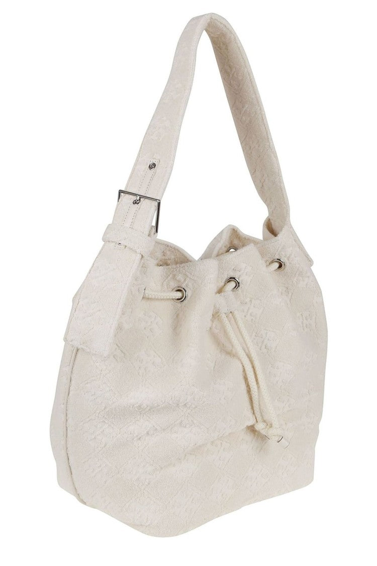 Milk White Sponge Bucket Bag