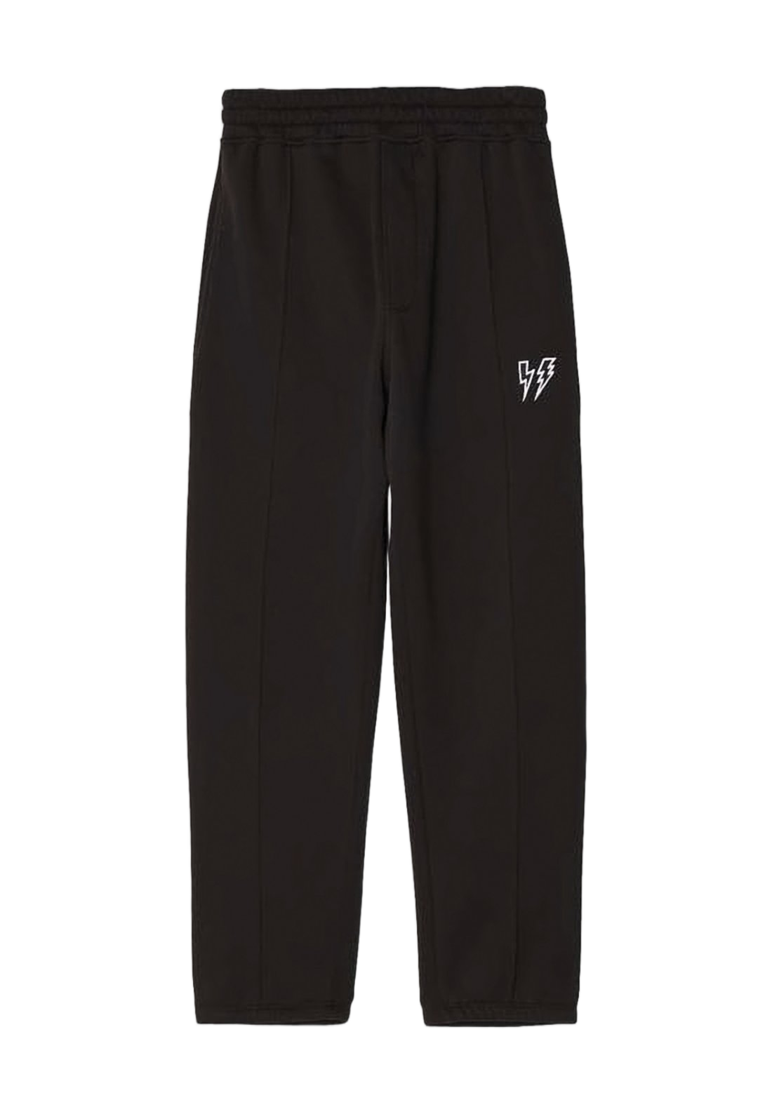 Relaxed Jogger Pants With Lightning Bolt Accent