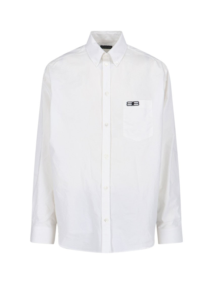 Oversized White Cotton Shirt