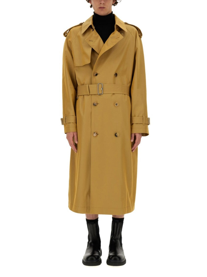 Trench Coat With Double-Breasted Design