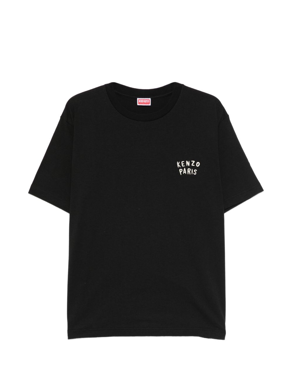 Black Short-Sleeve T-Shirt with Graphic Design