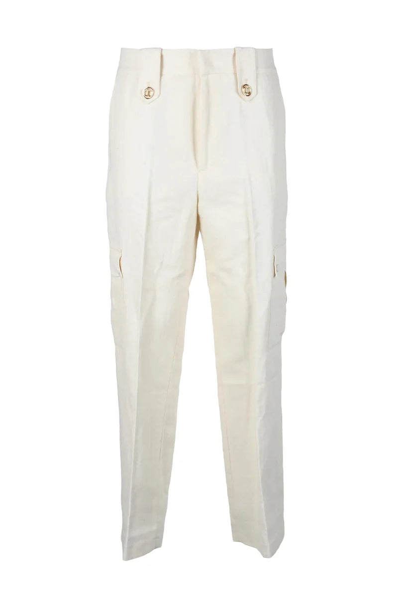 Cargo Trousers - White