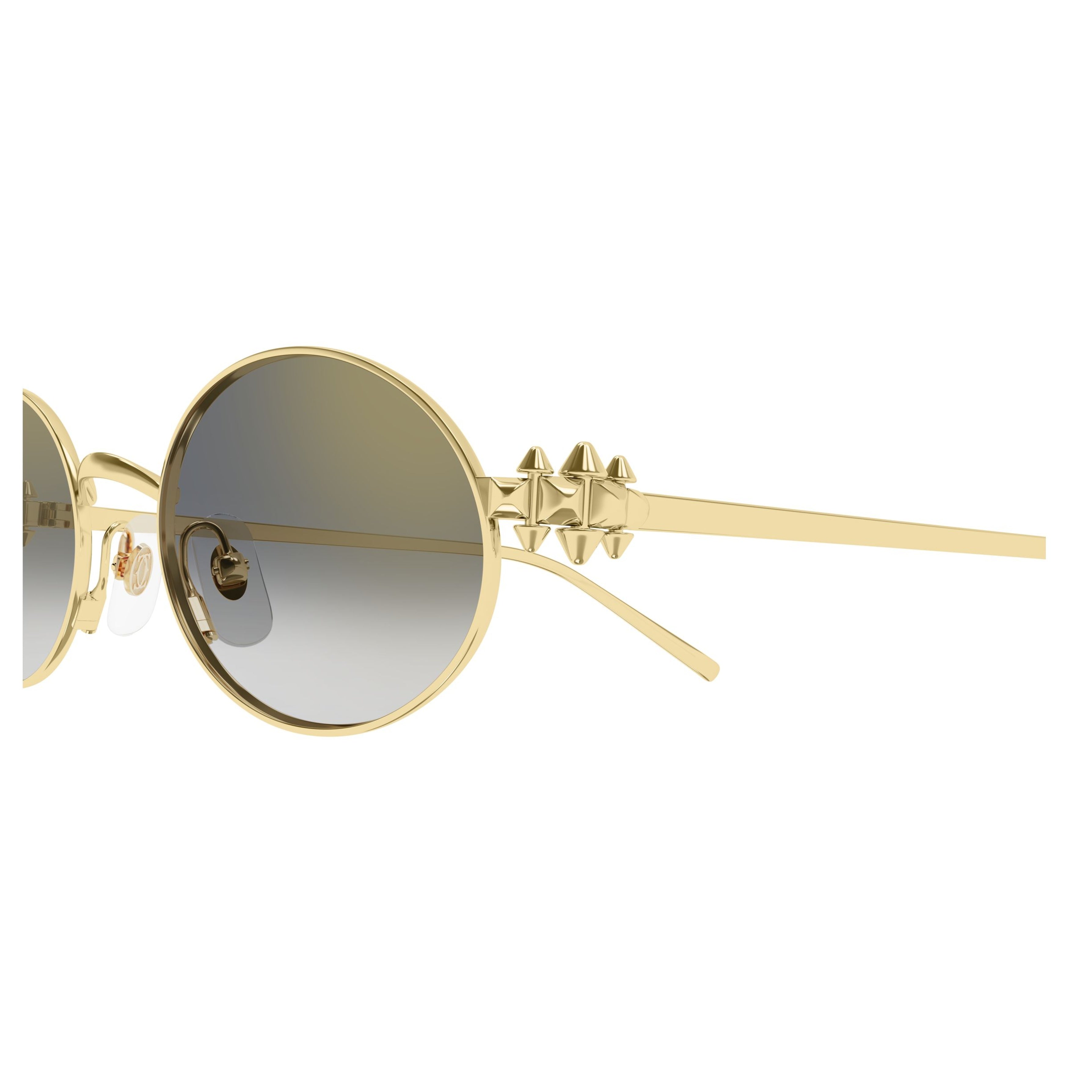 Ct0644s Gold Metal Oval Sunglasses