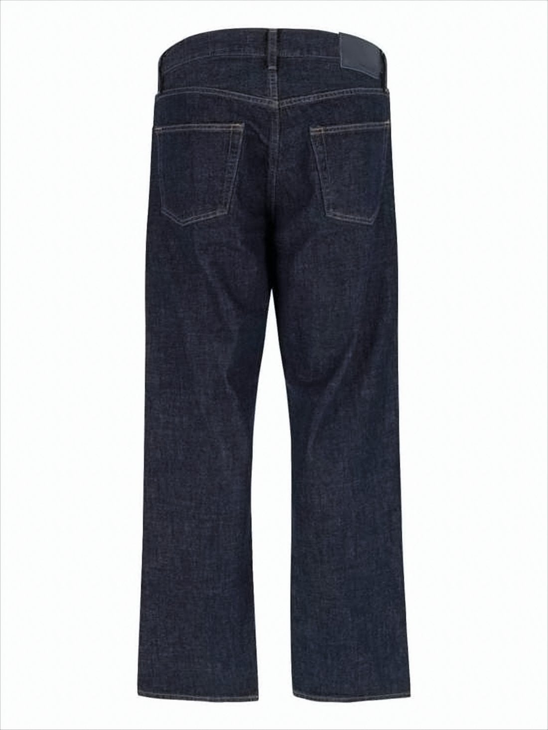 Classic Straight-Leg Denim Pants
