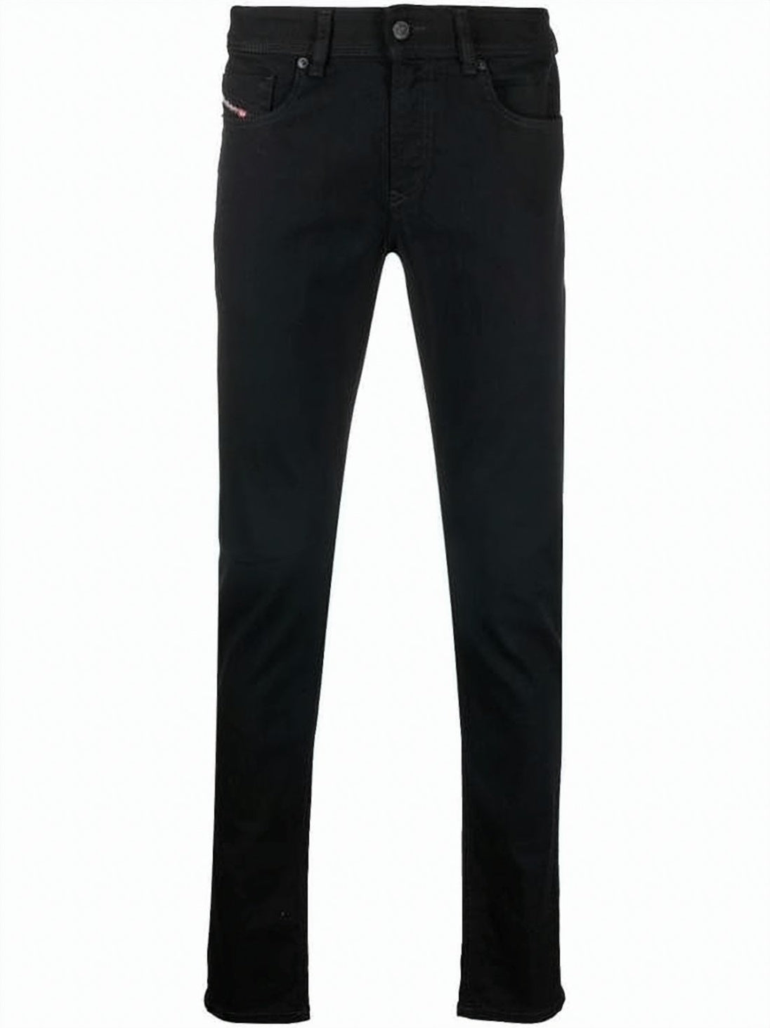 Slim-Fit Black Denim Pants