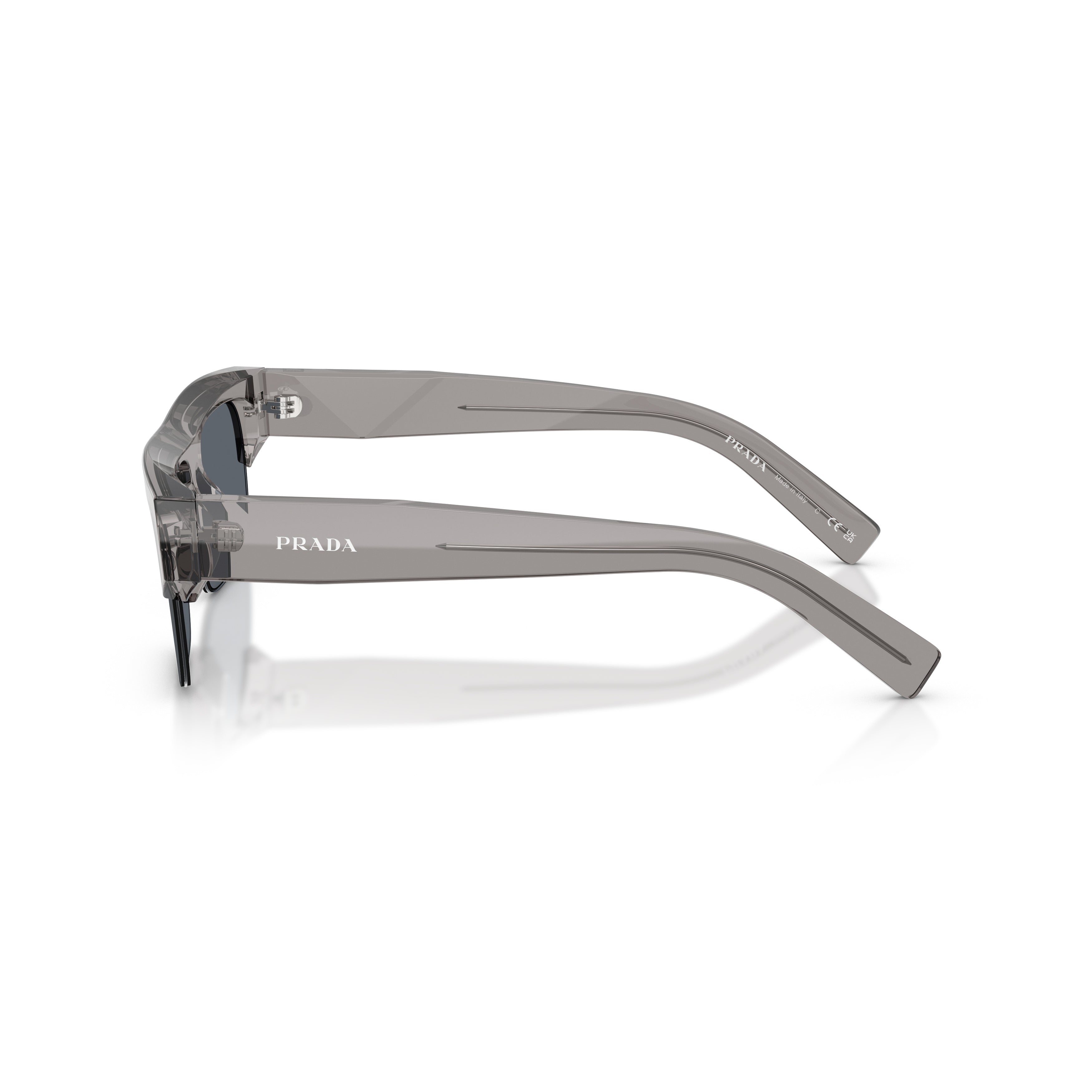 0pr D12su Translucent Grey Acetate Sunglasses