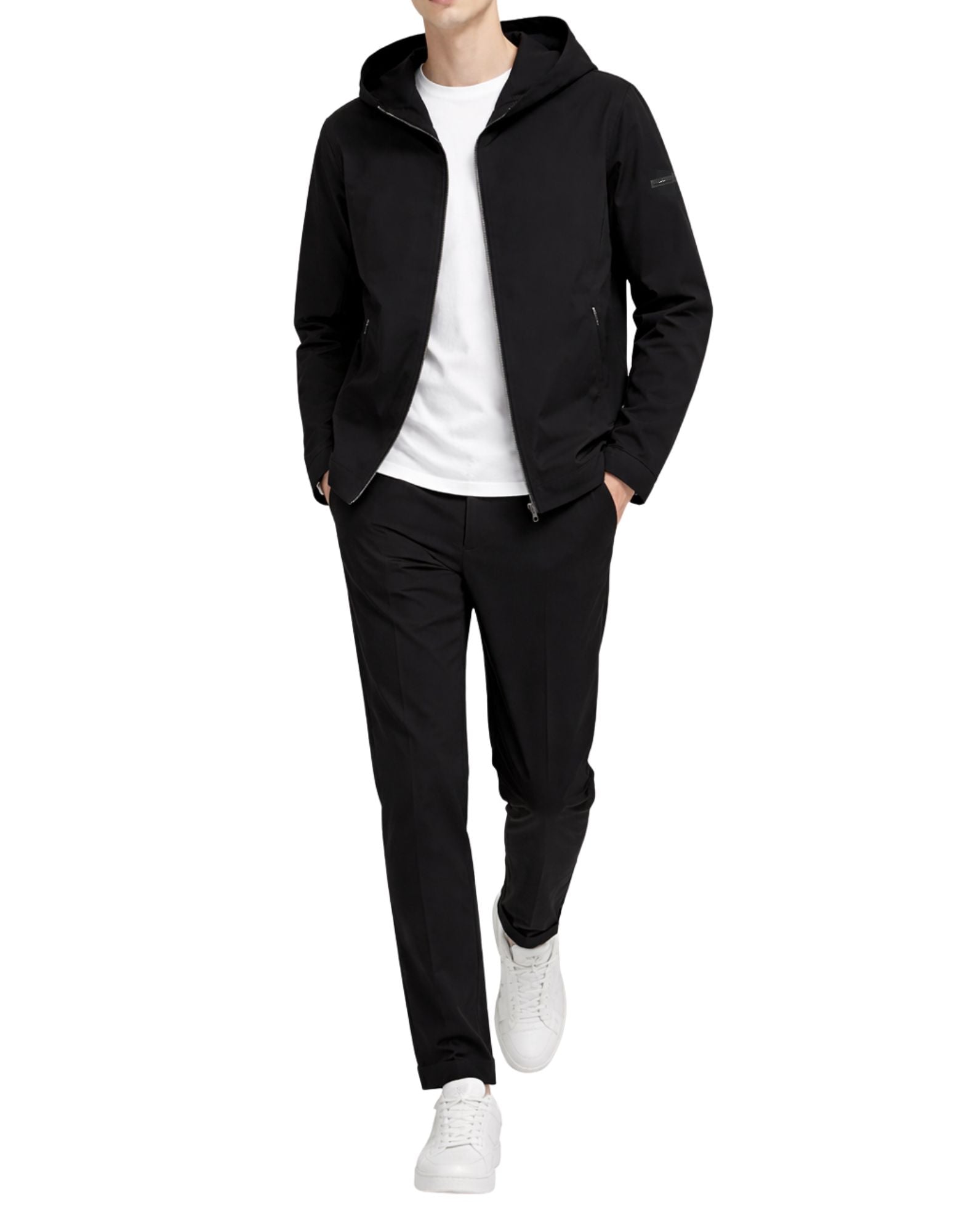 Ruiz Hood Lightweight Black Men’s Cardigan