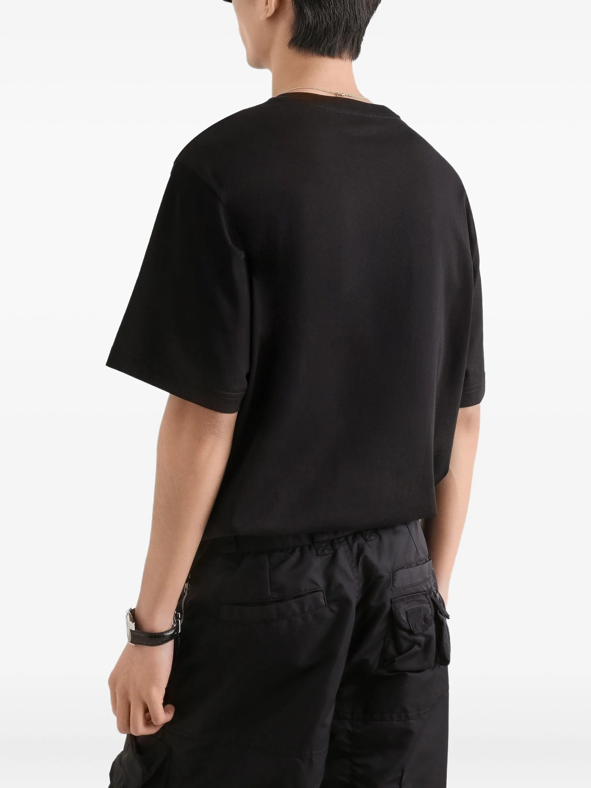Black Classic Crew Neck Cotton T-Shirt