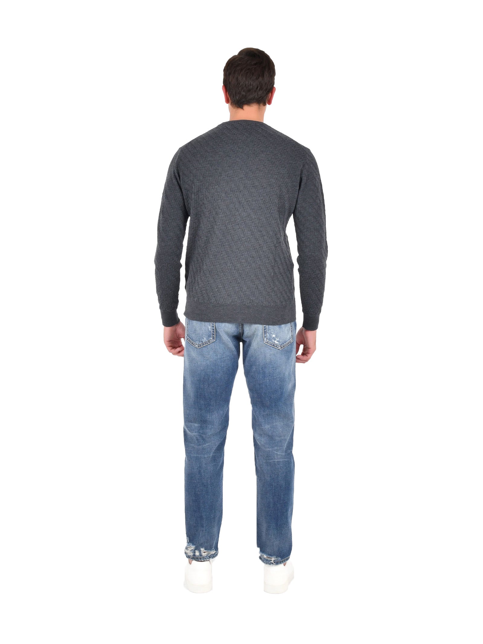 Dark Grey Crew Neck Sweater